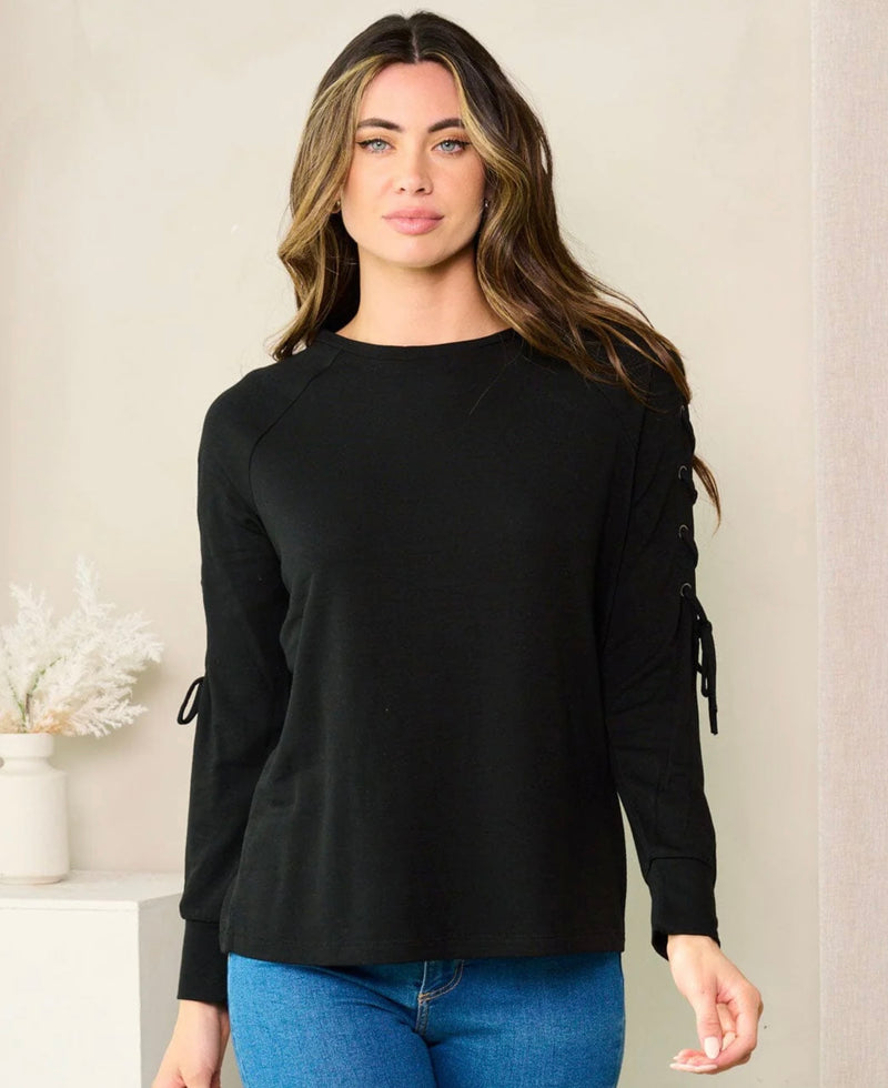Black Tie Long Sleeve