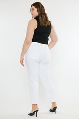 Plus High Rise Slim Straight Jeans