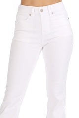 Mid Rise White Jeans
