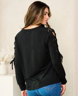 Black Tie Long Sleeve