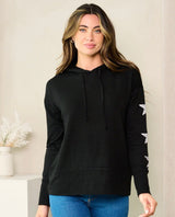 Hooded Long Sleeve with Star Detail