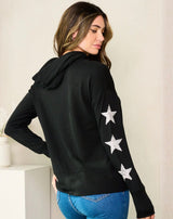 Hooded Long Sleeve with Star Detail