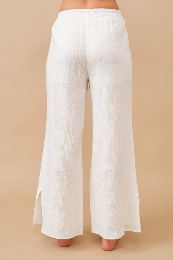 White Cotton Pants