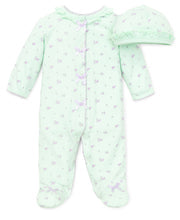 Petite Rose Footed One-Piece And Hat