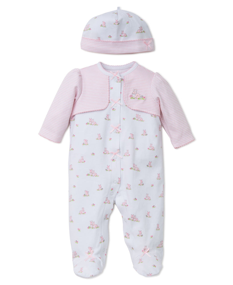 Little Me Baby Bunnies Footie with Hat