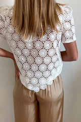 White Crochet Lace top