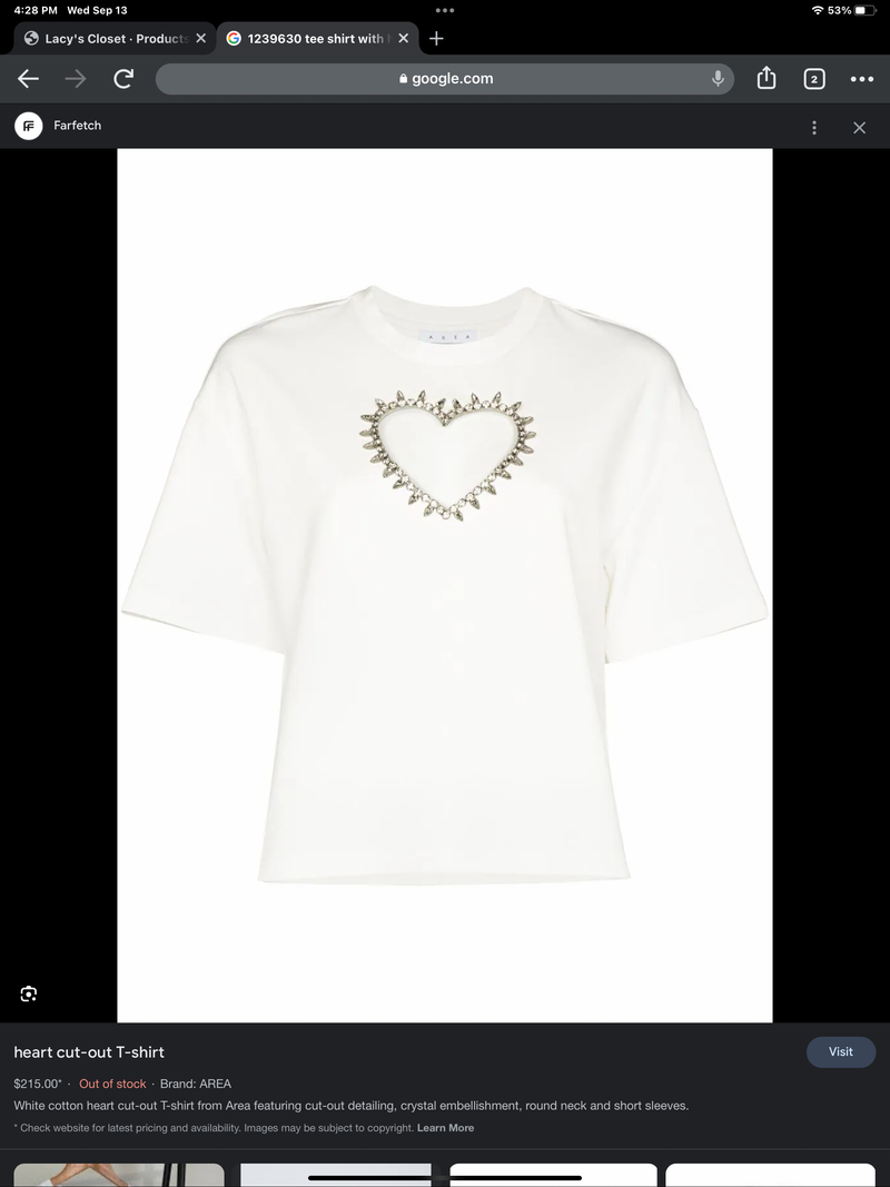 T-Shirt with Heart Cut Out