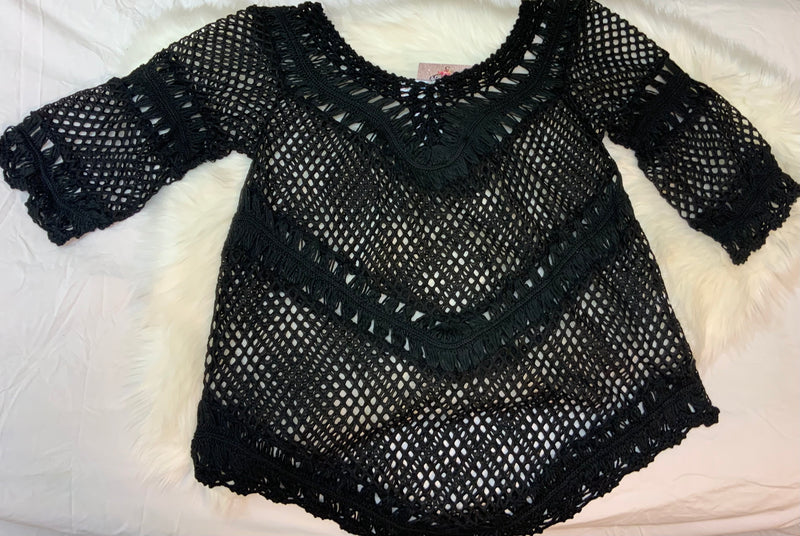 Crochet Fishnet Cover Up