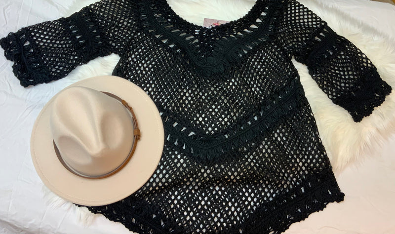 Crochet Fishnet Cover Up
