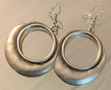 Polished Silver Hoop Earrings