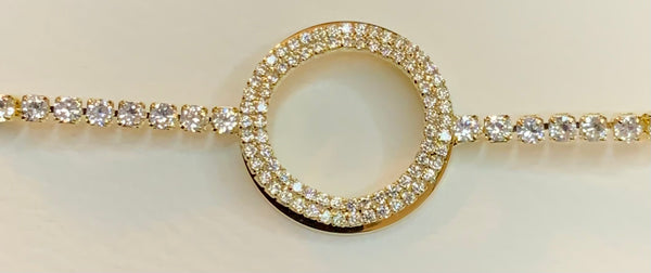 Rhinestone Circle Braclets