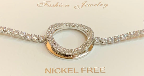 Rhinestone Circle Braclets