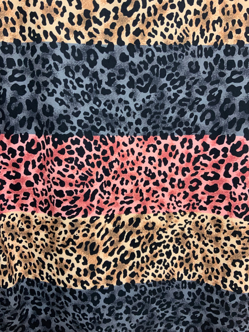Colorful Cheetah Print Short Sleeve Shirt