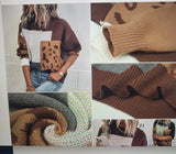 Color Block Leopard Sweater