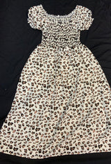 Khaki Leopard Dress