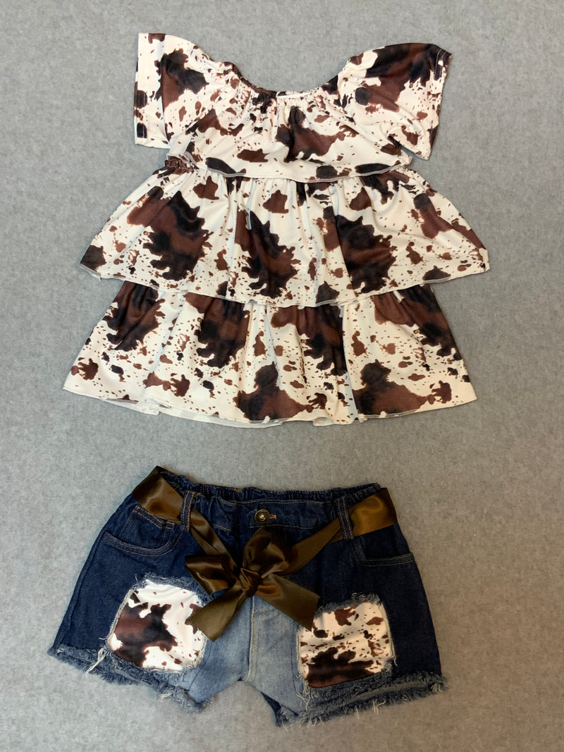 Cow Print 2 Piece
