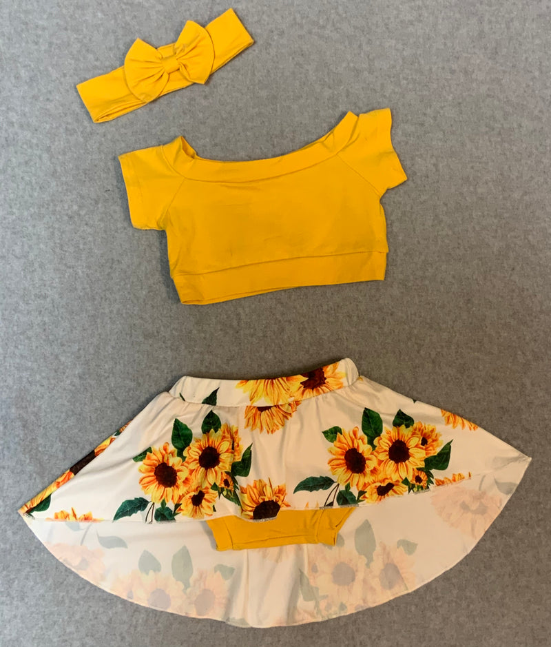 Sunflower 2 piece outfit