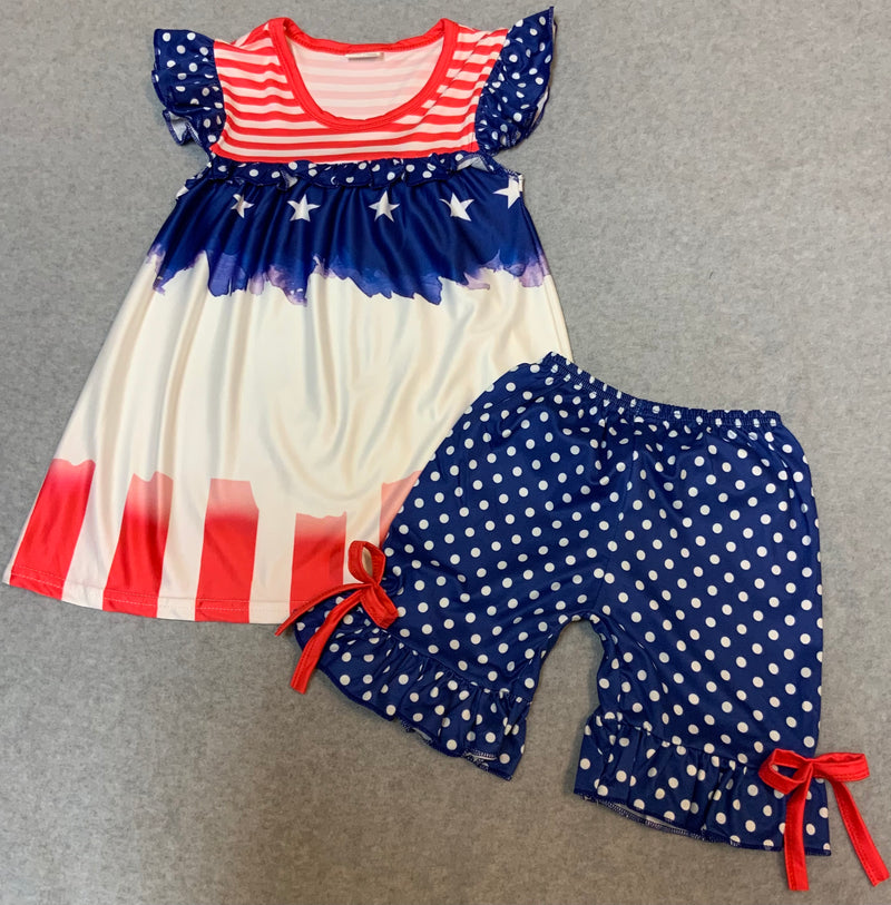 Patriotic Polka Dot Outfit