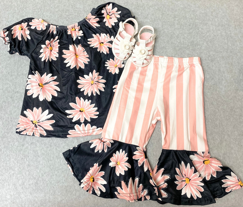 Pink & White Floral Outfit