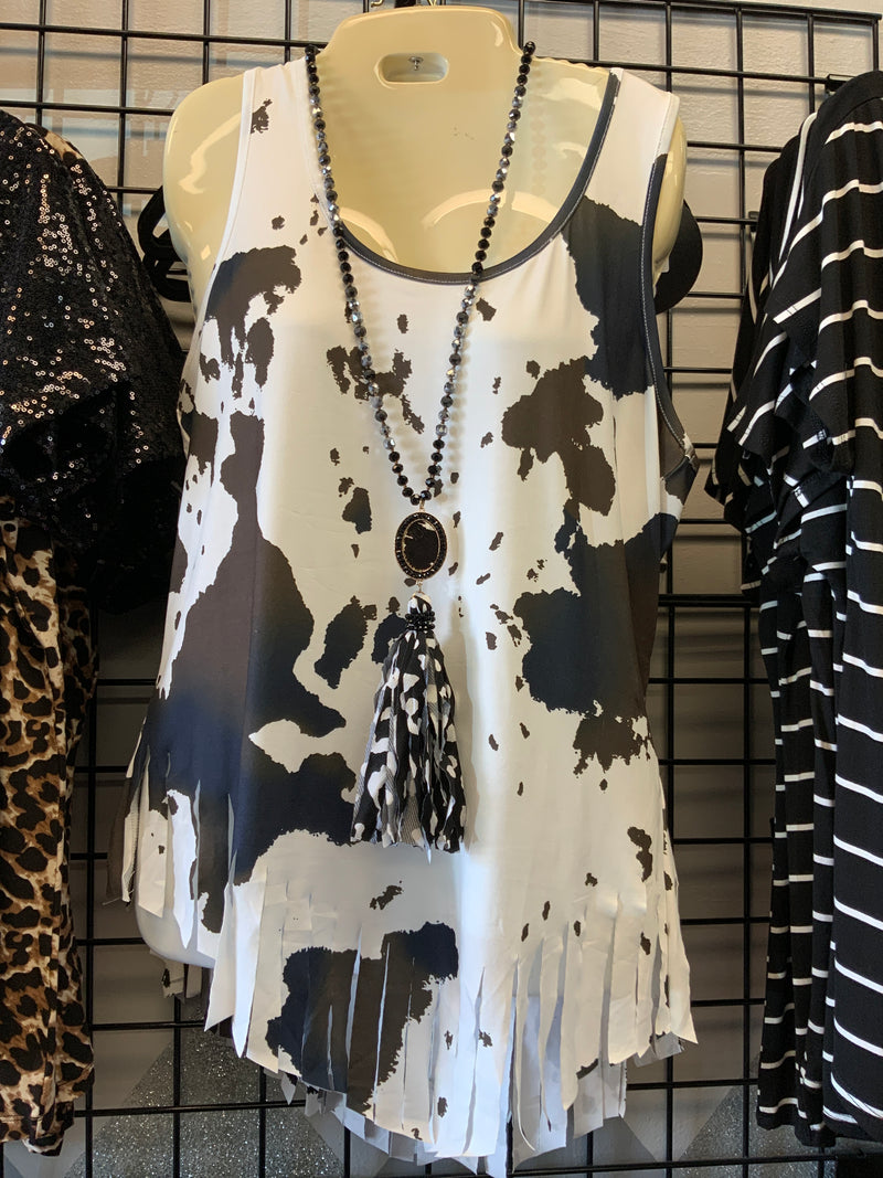Cow Print Tank